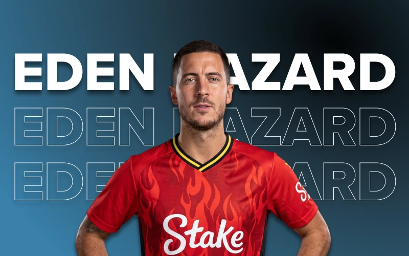 Eden Hazard legendary player partners with Stake platform.
