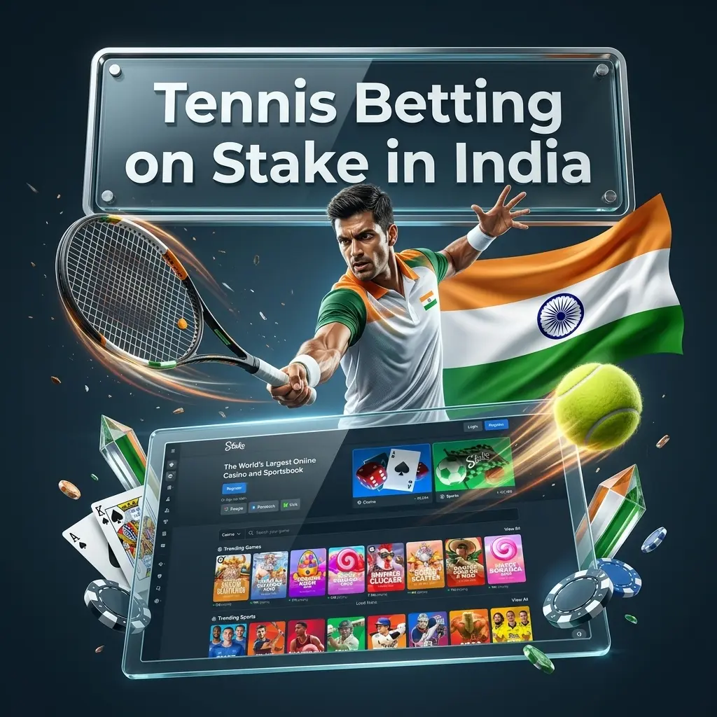Bet on tennis in India with Stake – ATP, WTA & Grand Slam odds, UPI deposits, and a 200% bonus up to INR 1,00,000.